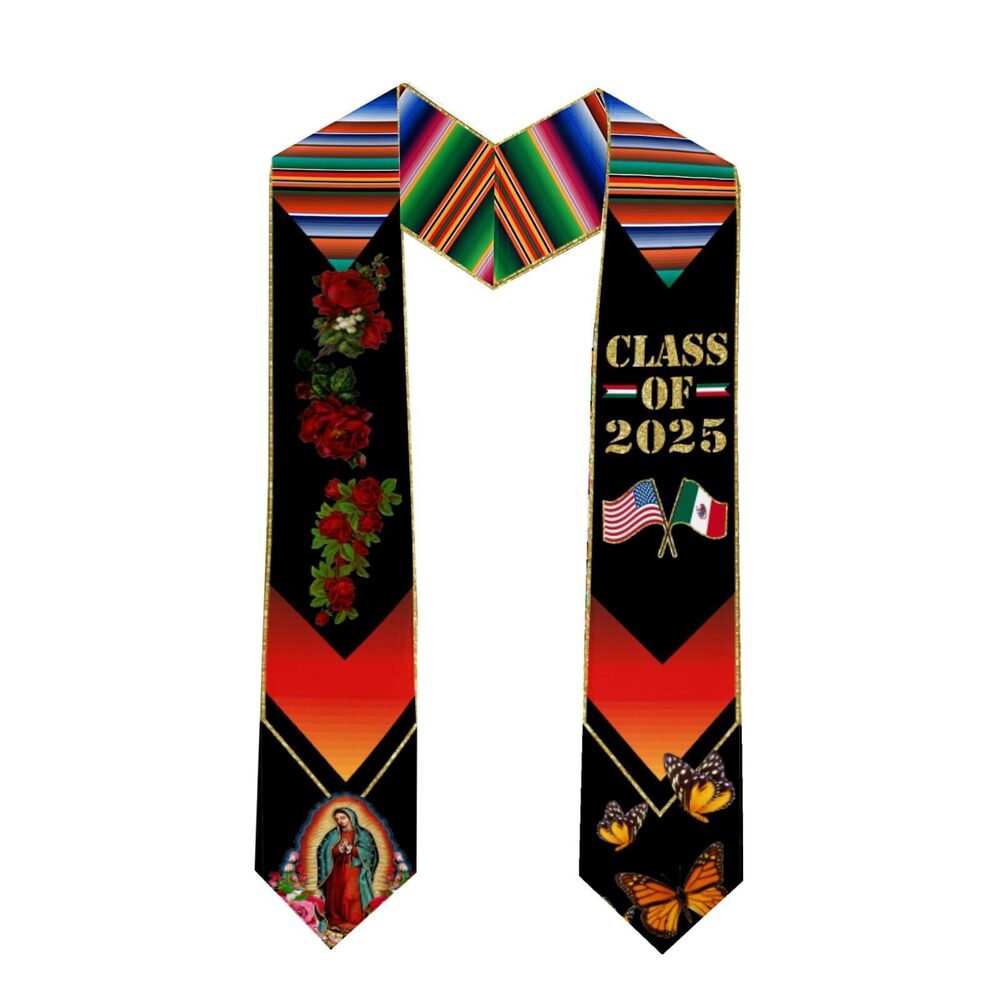 6712 Class of 2025 Mexican Mexico Eagle Totem Graduation Stole Graduation